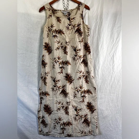 Jessica Howard | Dresses | Vintage Jessica Howard Linen Rayon Palm Leaf Tan Maxi Dress Grandmacore Size 8 | Poshmark Jessica Howard | Dresses | Vintage Jessica Howard Linen Rayon Palm Leaf Tan Maxi Dress Grandmacore Size 8 | Poshmark